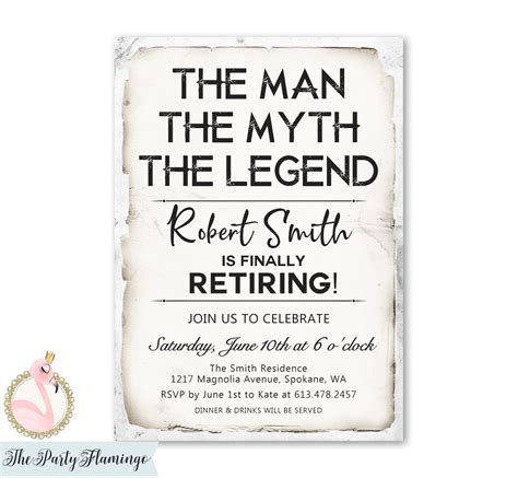 Excited to share the latest addition to my #etsy shop: men's retirement invitation, surprise ...