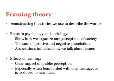 Framing Theory In Social Media | Webframes.org