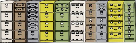 Clipart - vertical filing cabinets
