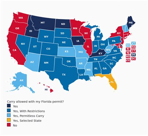 Texas Ltc Reciprocity Map | Printable Maps