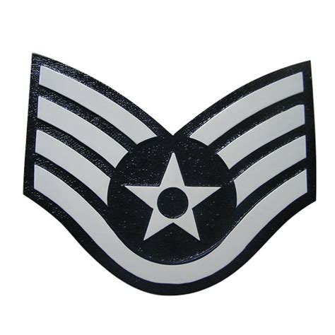 Air Force (USAF) E5 Rank Emblem Insignia Plaque