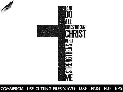 I can do all things through christ svg cross svg jesus svg religious svg christian svg church ...