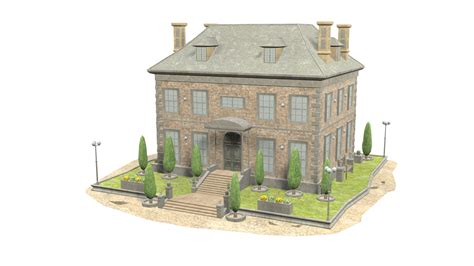 - Manor Houses 3D Model - TurboSquid 1699958