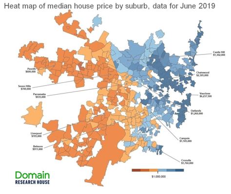 Mapping the market: Which Sydney suburbs fall above or below the ...