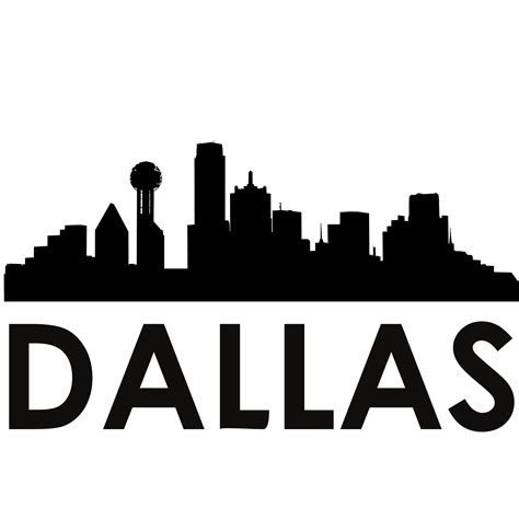 Dallas Skyline Dallas SVG Silhouette SVG Dxf Pdf Png Jpg - Etsy Schweiz