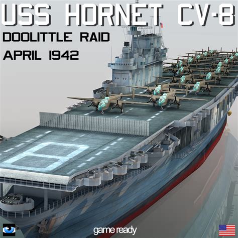 uss hornet cv-8 doolittle 3ds