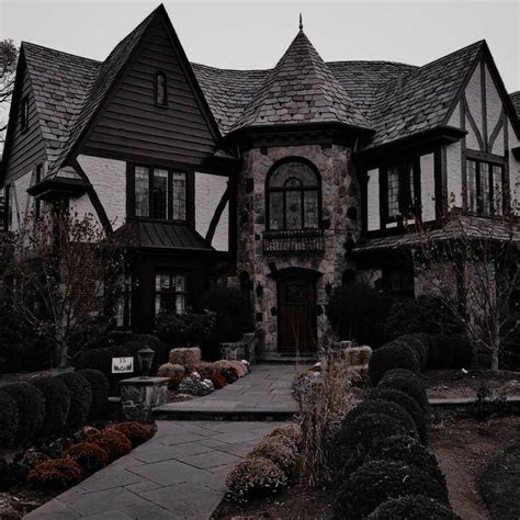 Pin by 🪐 on • HOME • | Dark house, Building aesthetic, Gothic house