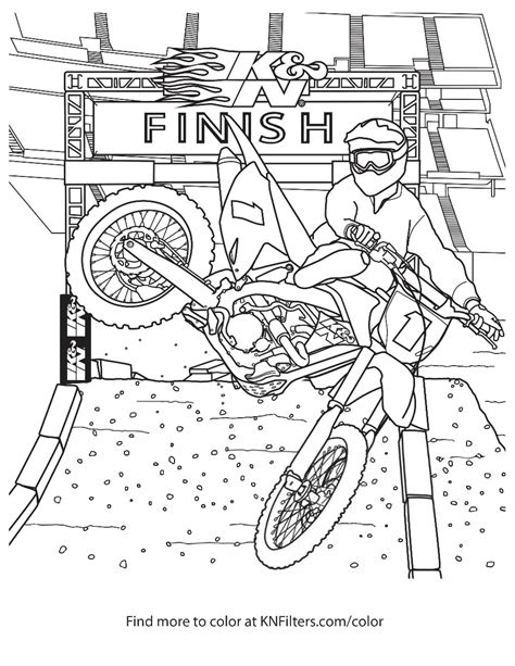 Bike Printable Coloring Pages