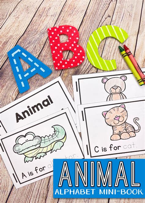 Free Printable Animal Alphabet Book for Preschoolers