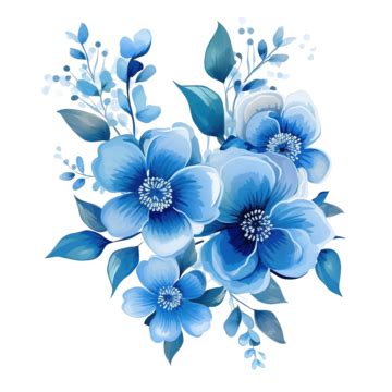 Blue Flower Clip Art, Blue Flower, Blue, Flowers PNG Transparent Image ...