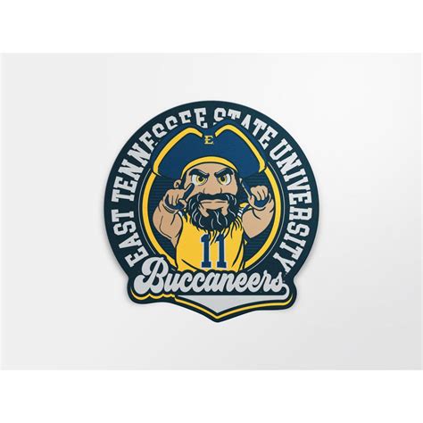 Bucs | ETSU 4" Circle Mascot Decal | Alumni Hall