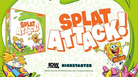 NickALive!: IDW Games To Release 90s-Nick Themed 'Nickelodeon Splat Attack!' Board Game