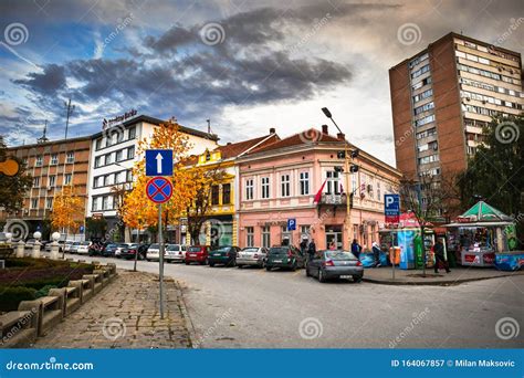 Street of Kragujevac Old Historical Town at Sunset Editorial Photography - Image of exterior ...