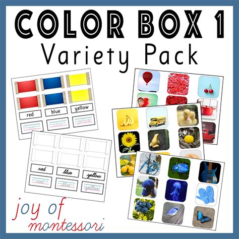 Montessori Color Box 1 Printable • Joy of Montessori