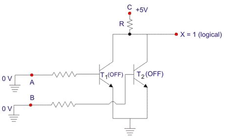 Nor Gate Circuit Diagram Using Diode