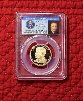 2013 S Theodore Roosevelt PROOF Presidential Dollar - PCGS PR70 DCAM Pres Seal | eBay