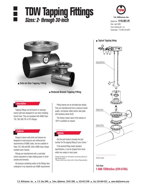 Tapping Fittings | Mechanical Engineering | Nature