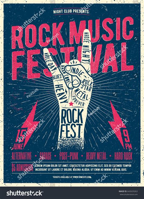 Rock Music Festival Posters