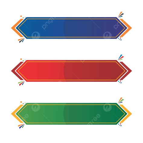 Set Of Creative Colorful Banner Shape Vector Image, Shape, Banner ...