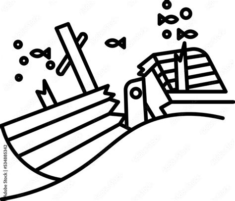 Shipwreck icon Stock Vector | Adobe Stock