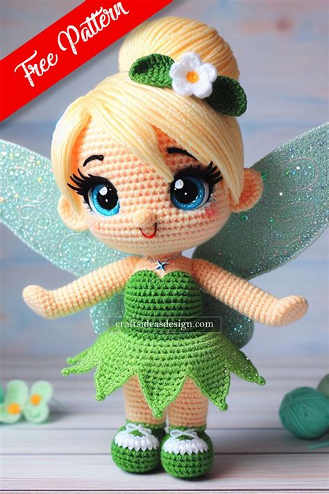 Tinker Bell Amigurumi | Disney crochet patterns, Crochet dolls free patterns, Crochet toys patterns