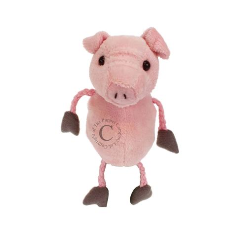 The Puppet Co | Pig Finger Puppet | This Little Piggy - Tinker Tray Play