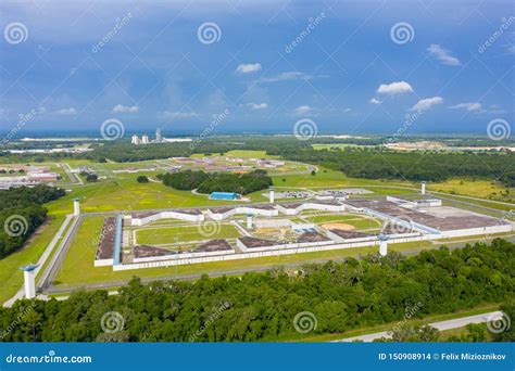 High Security Federal Prison in Florida USA Stock Photo - Image of ...