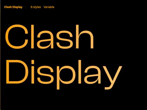 Clash Display: Free Grotesk Font in 6 weights - Freebiesbug