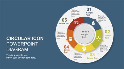 5 Step Creative Circular Diagram Design for PowerPoint - SlideModel