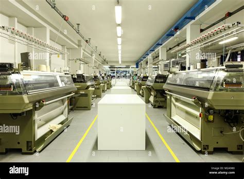 Industrial textile factory, interior Stock Photo - Alamy