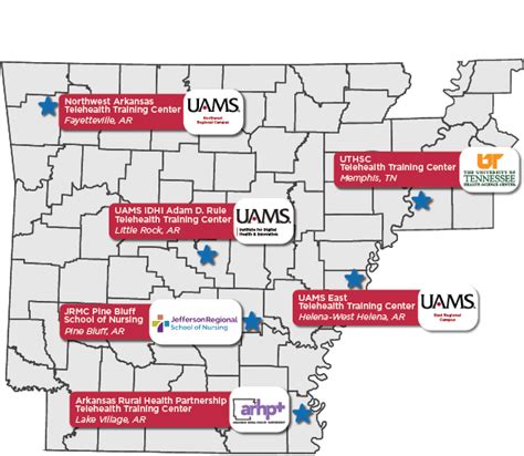 Training Center Map with Locations - LearnTelehealth