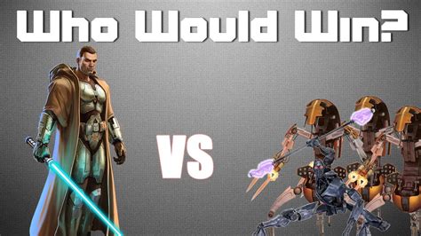 Jedi Knight vs Magnaguard and Droideka - Who Would Win 24 - YouTube