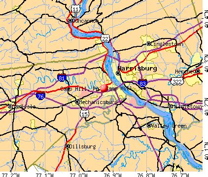 Camp Hill, Pennsylvania (PA 17011) profile: population, maps, real estate, averages, homes ...