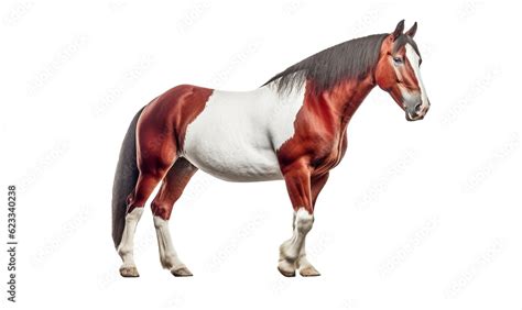 horse isolated on white background HD 8K wallpaper Stock Photographic ...