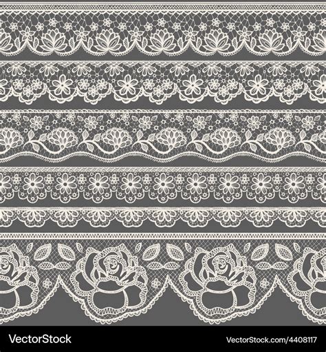 Lace borders Royalty Free Vector Image - VectorStock