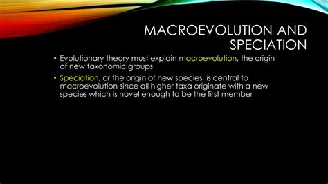 Speciation. - ppt download