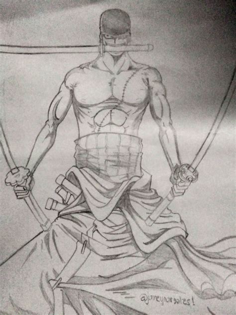 Roronoa Zoro One Piece Drawing Pencil