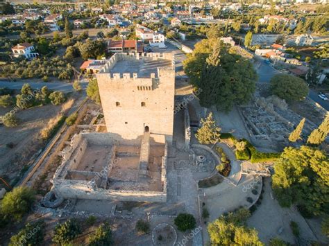 Kolossi castle, Limassol Cyprus, aerial photo! ⬇ Stock Photo, Image by © savvascy #101805820