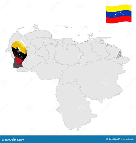 Tachira State Map Vector | CartoonDealer.com #145984016