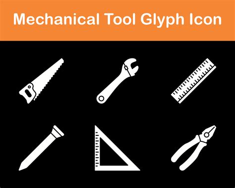 Mechanical Tool Vector Icon Set 20258407 Vector Art at Vecteezy