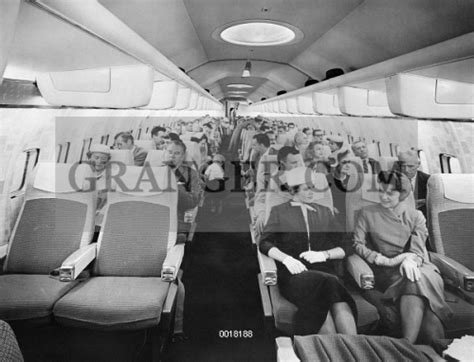 Image of BOEING 707 AIRPLANE. Interior Of A Pan American Boeing 707 ...