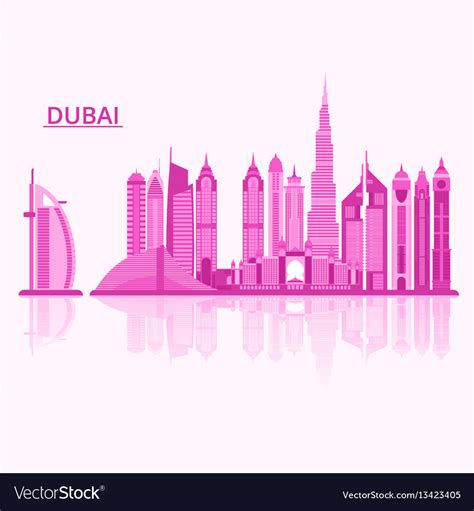 Dubai city Royalty Free Vector Image - VectorStock