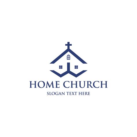 Home Church Simple Modern Logo 10848107 Vector Art at Vecteezy