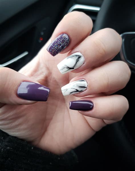 Purple marble | Purple marble, Purple, Nails