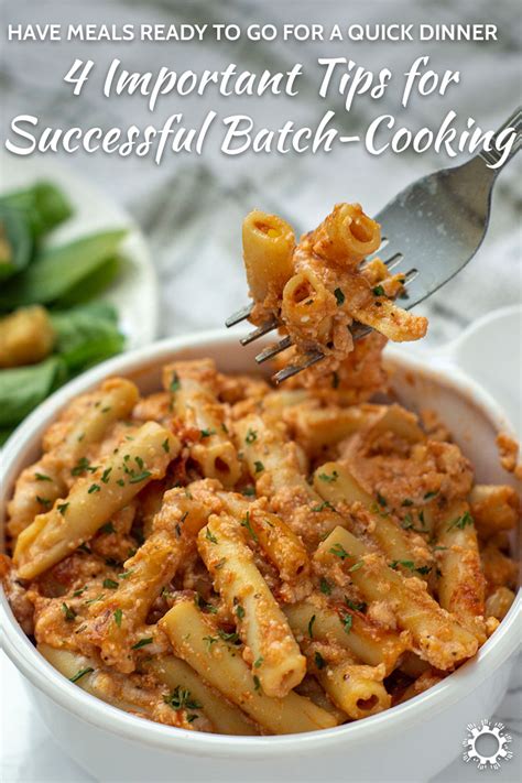 4 Important Tips for Successful Batch-Cooking