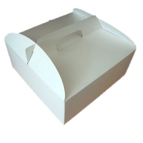 Cake box with Handle W30×L30×H13 cms