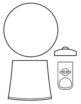 100th Day of School Craft - Gumball Machine Craft & Coloring pages