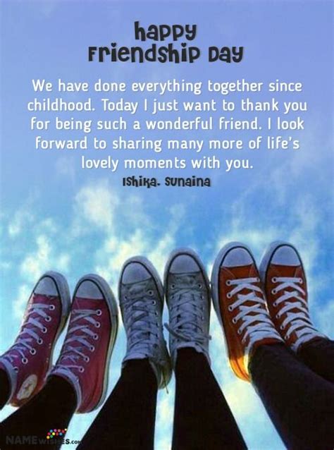 Happy Friendship Day Quotes With Friends Names. Surprising happy ...