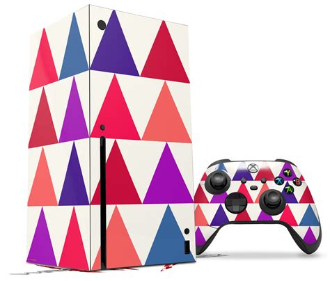 XBOX Series X Console Controller Bundle Skins Triangles Berries | uSkins