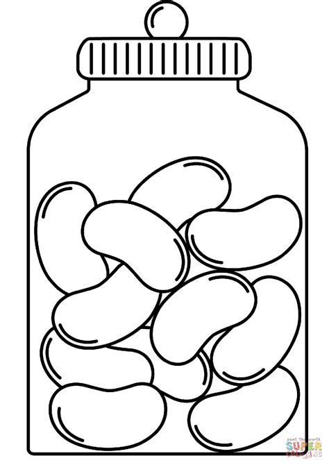 Jelly Bean Jar Clipart Black And White